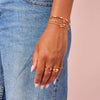 Kate Gold Pink Double Stack Ring
