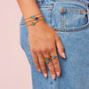 Nancy Gold Turquoise Pull Bracelet