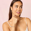 Maddie Silver Crystal Simple Stone Necklace