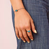 Lucy Silver Turquoise Simple Signet Stone Ring