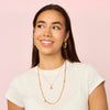 Maddie Gold Crystal Simple Stone Necklace