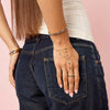 Kareena Gold Blue Hand Chain