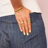 Malin Gold Green Organic Bangle