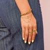 Malin Gold Green Organic Bangle