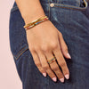 Amelia Gold Rainbow Star Bangle