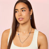 Alisa Silver Blue Huggie Earrings
