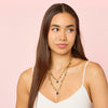 Savannah Gold Blue Droplet Stacking Necklace