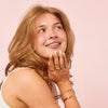 Ariella Gold Crystal Stacking Star Hand Chain