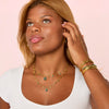 Ariella Gold Green Stacking Star Hand Chain