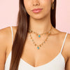Florence Gold Turquoise Star Stacking Necklace