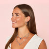 Kezia Silver Blue Star Stacking Necklace