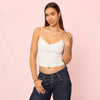 Lara Silver Crystal Double Star Stacking Belly Chain