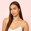 Florence Silver Crystal Star Stacking Necklace