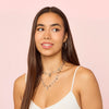 Florence Silver Crystal Star Stacking Necklace