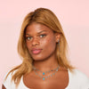 Florence Silver Turquoise Star Stacking Necklace