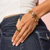 Tanieta Gold Pink Organic Bangle