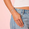 Maia Silver Crystal Star Bracelet