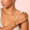 Tanieta Gold Crystal Organic Bangle