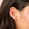 Cosima Star Stud Earrings Silver & Crystal