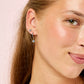Cosima Blue Gold Star Huggie Earrings