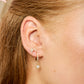 Cosima Crystal Gold Star Huggie Earrings