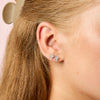 Cosima Star Stud Earrings Silver & Crystal