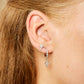 Cosima Crystal Silver Star Huggie Earrings
