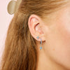 Cosima Silver Turquoise Star Huggie Earrings