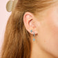 Cosima Star Stud Earrings Silver & Turqouise