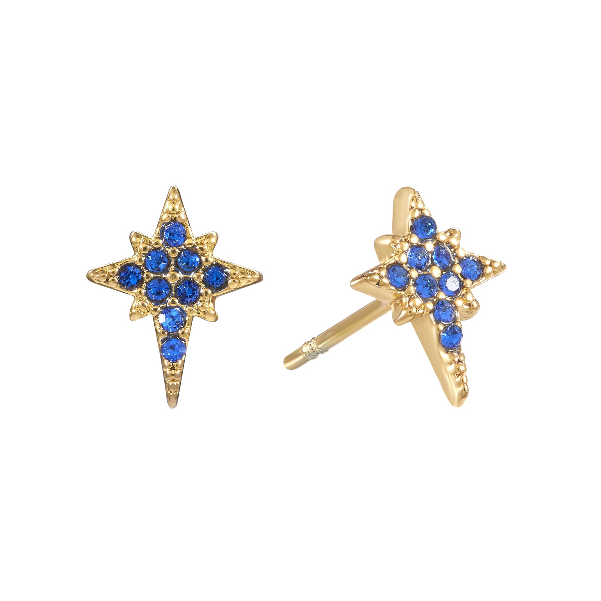 Cosima Gold Star Stud Earrings
