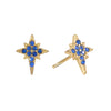 Cosima Star Stud Earrings Gold & Blue
