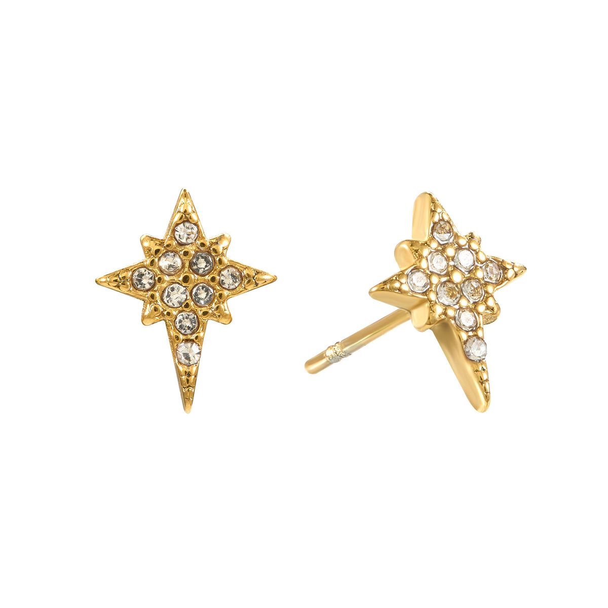 Cosima Crystal Star Stud Earrings