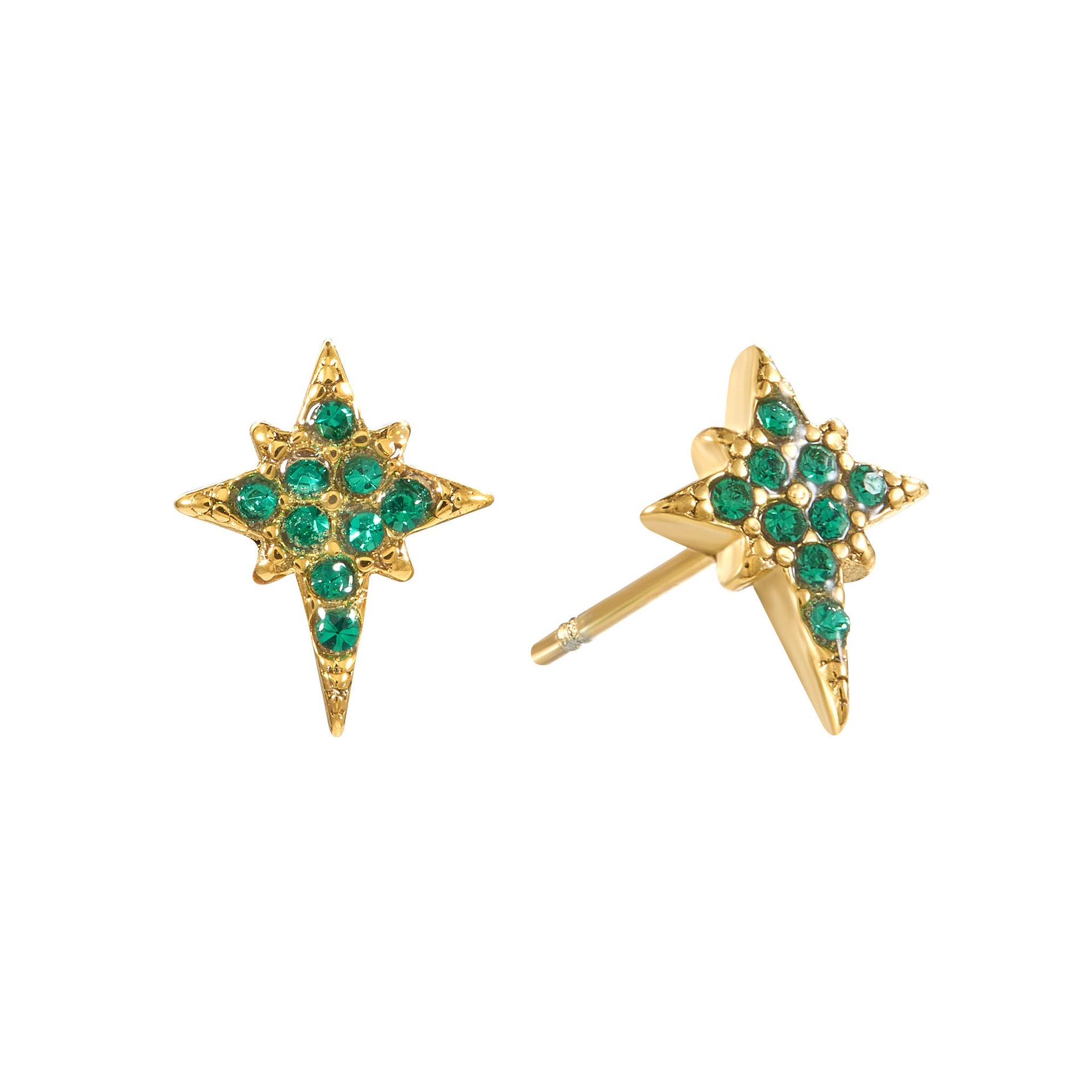 Cosima Gold Star Stud Earrings