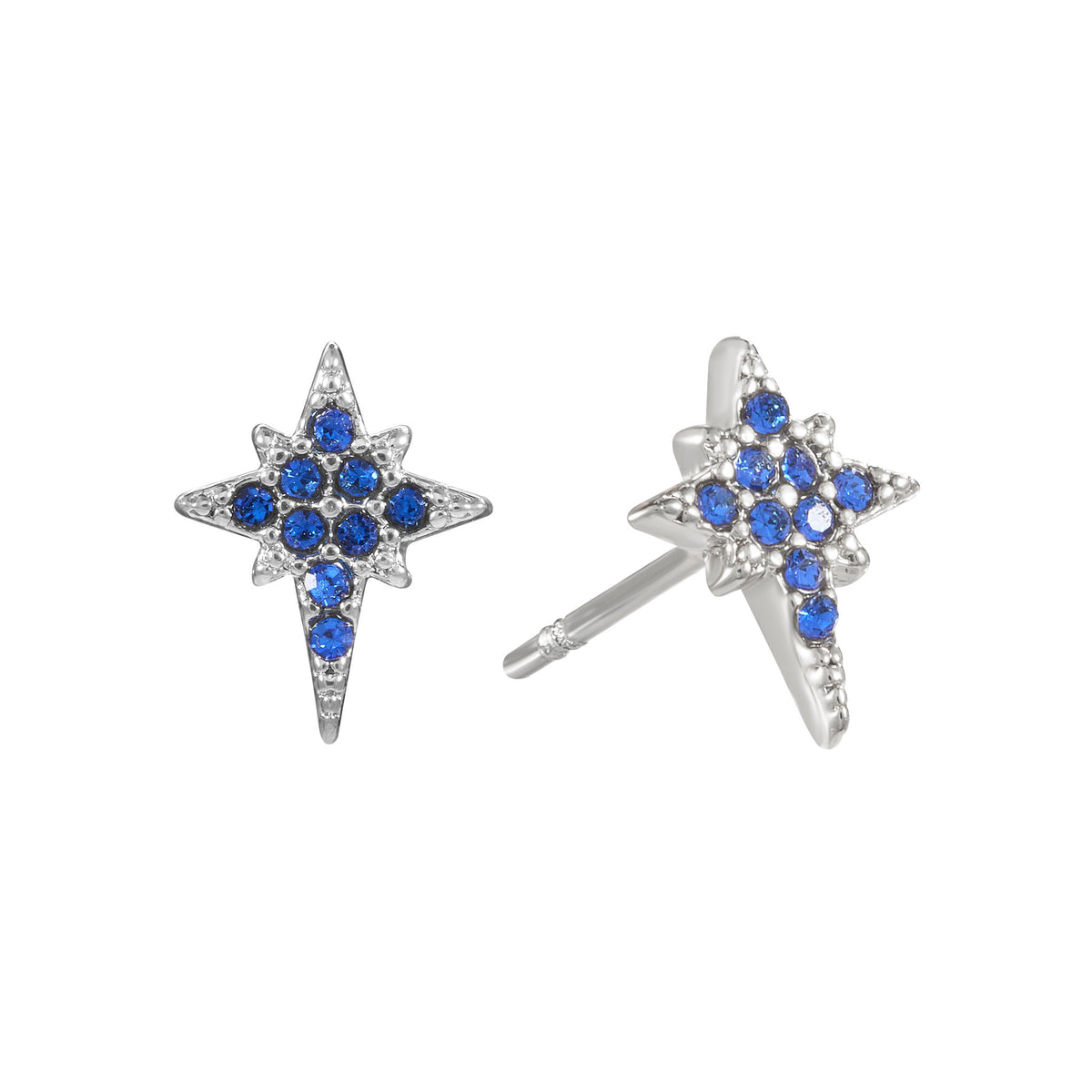 Cosima Silver Star Stud Earrings