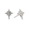 Cosima Star Stud Earrings Silver & Crystal