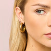 Cosima Star Stud Earrings Gold & Pink