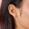 Cosima Star Stud Earrings Gold & Pink