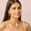 Petra Gold Multi-Blue Chunky Star Hoops