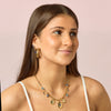 Etalie Blue Gold Charm Necklace