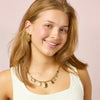 Etalie Green Gold Charm Necklace