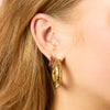 Petra Gold Multi-Pink Chunky Star Hoops