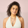 Grace Multi-Tone Droplet Necklace Crystal & Silver