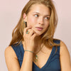 Kate Turquoise Gold Double Stack Ring Size N