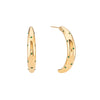 Skye Green Chunky Star Hoop Earrings