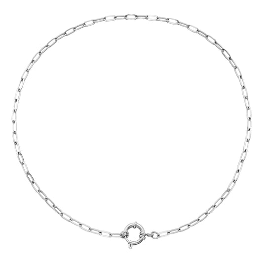 Eleanor Silver Chain Necklace 41cm