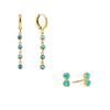 The Ellica & Molly Set – Gold & Turquoise