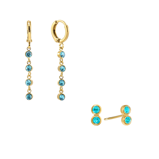 The Ellica & Molly Set – Gold & Turquoise