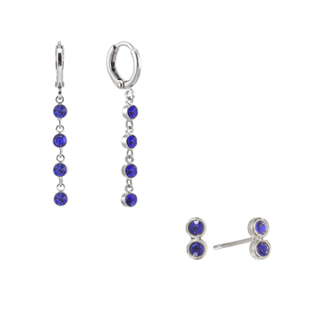 The Ellica & Molly Set – Silver & Blue