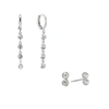 The Ellica & Molly Set – Silver & Crystal