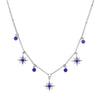 Eloise Silver Blue Star Necklace